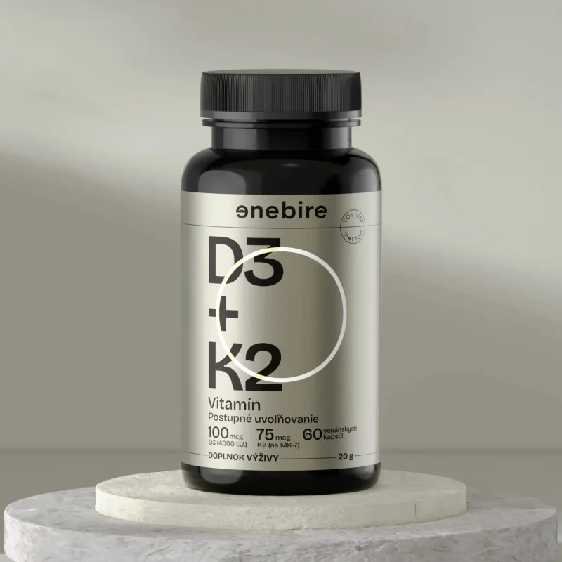Kombinácia esenciálnych vitamínov D3 K2 | www.enebire.sk