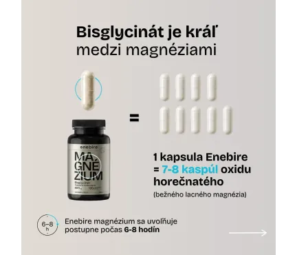 Magnézium bisglycinát | Najlepšie vstrebateľný chelát | Enebire