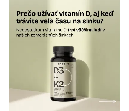 Vitamín D3 K2 | Imunita, kosti a srdce | Enebire