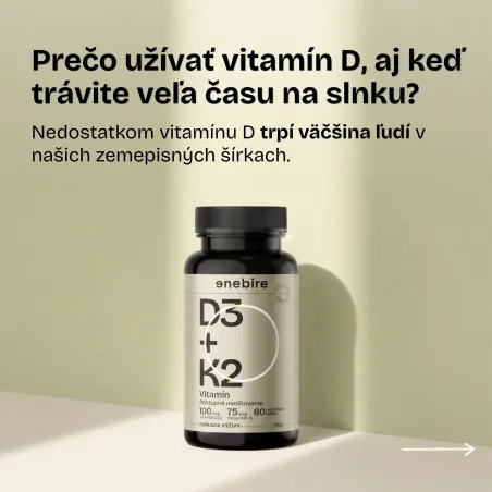 Vitamín D3 K2 | Imunita, kosti a srdce | Enebire